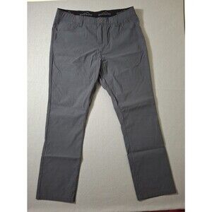 Eddie Bauer Pants Men's 38X32 Gray Adventure Trek Straight Hiking Stretch